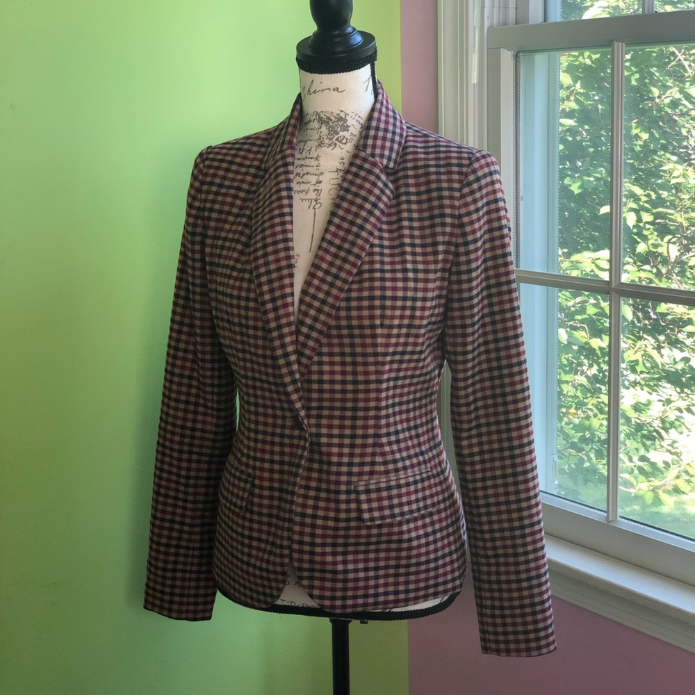 Merona | Checkered Blazer - Picture 2 of 5